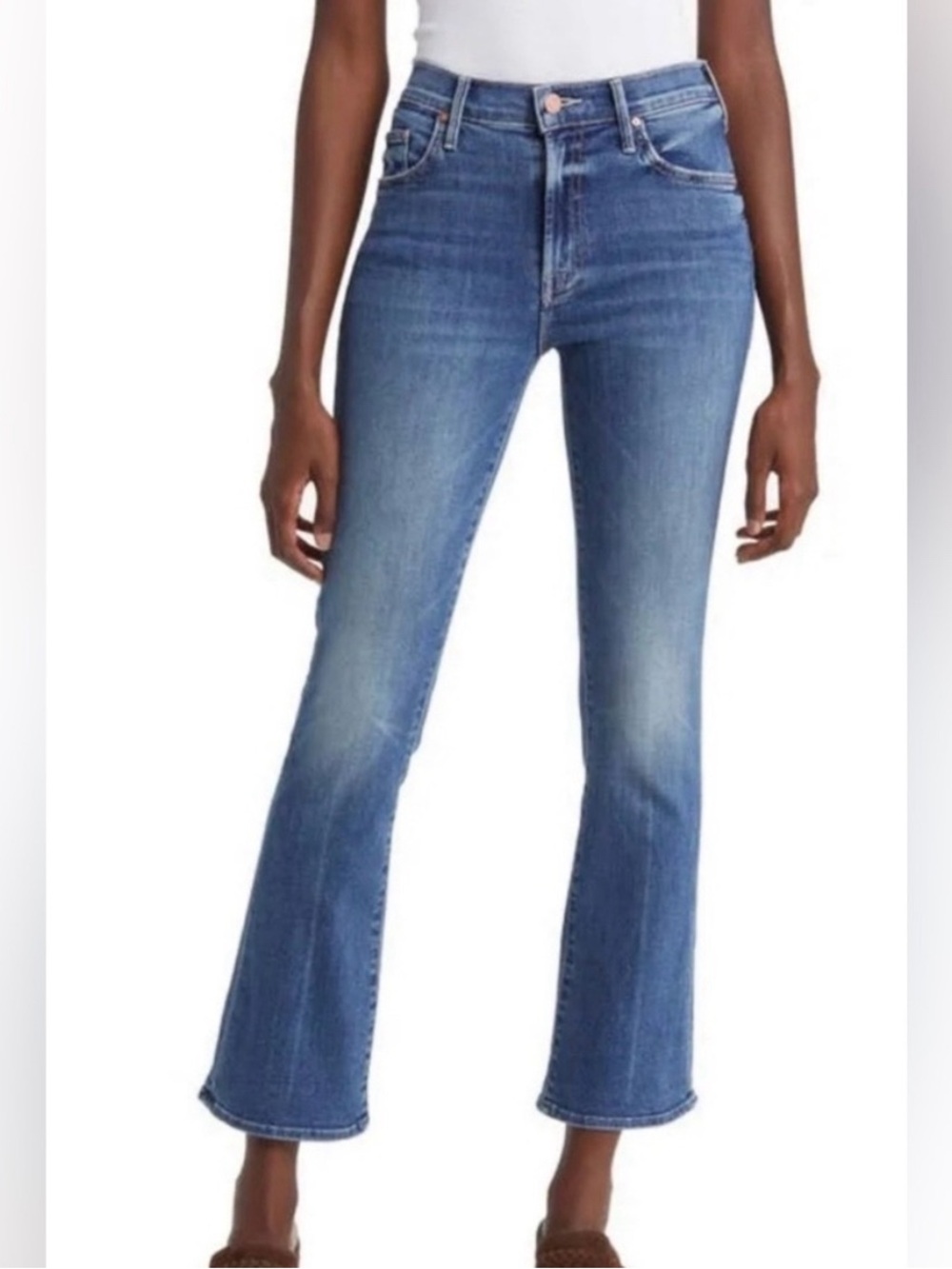Mother the outsider ankle medium-blue "Walking on Coals" wash. size 32 - Picture 2 of 9